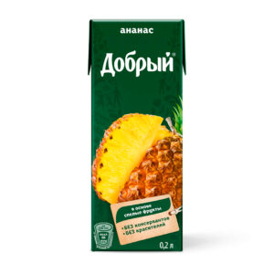 Ананасовый нектар Добрый 0,2л