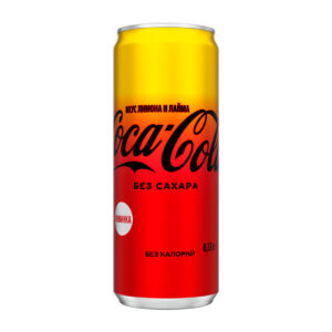 Кока-кола без сахара Лимон Лайм 0,33л
