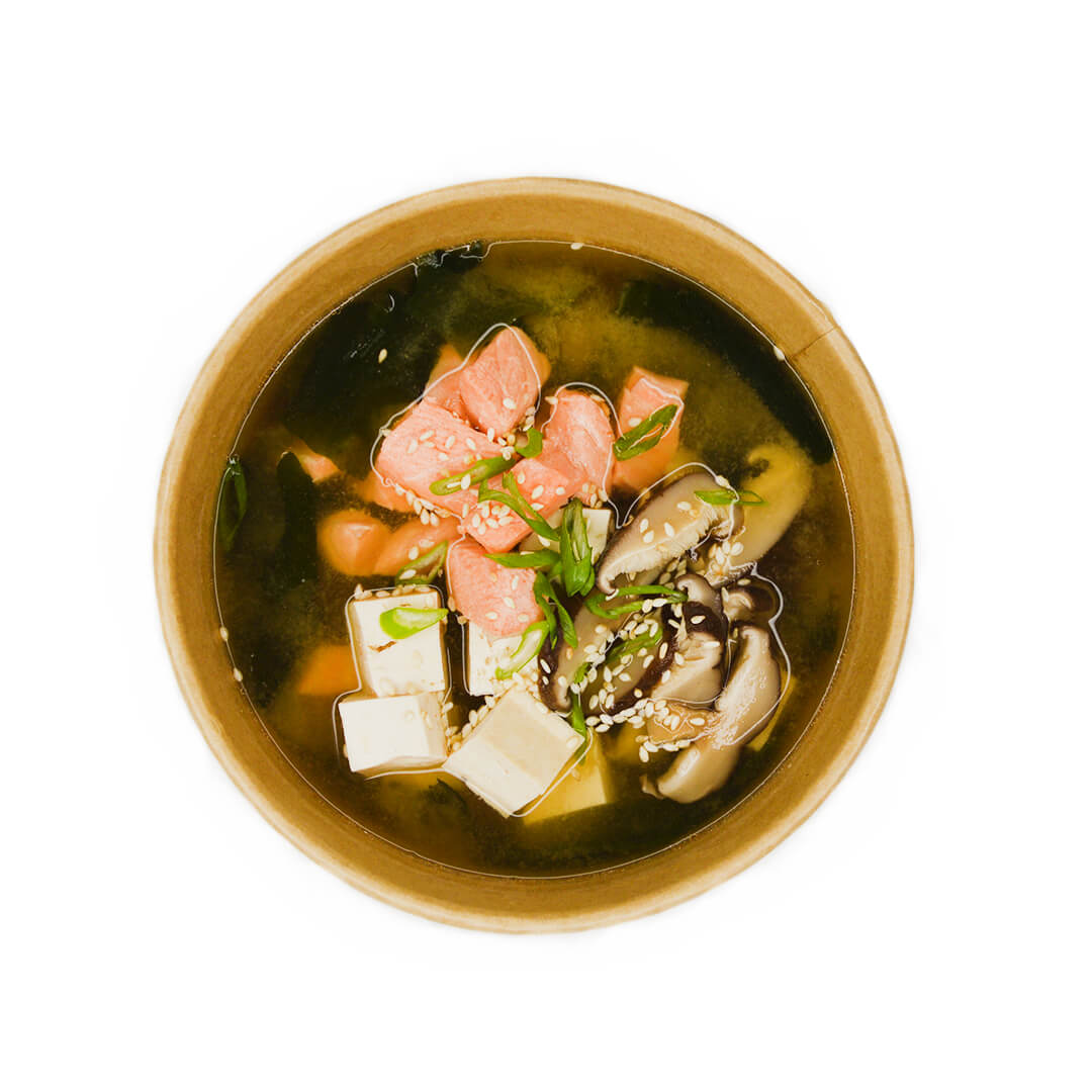 Суп Мисо с лососем